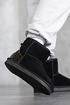 Зимові Жіночі Черевики UGG Classic Mini Black Lacquer / УГГ Классик Мини Лакер Черные, фото 4