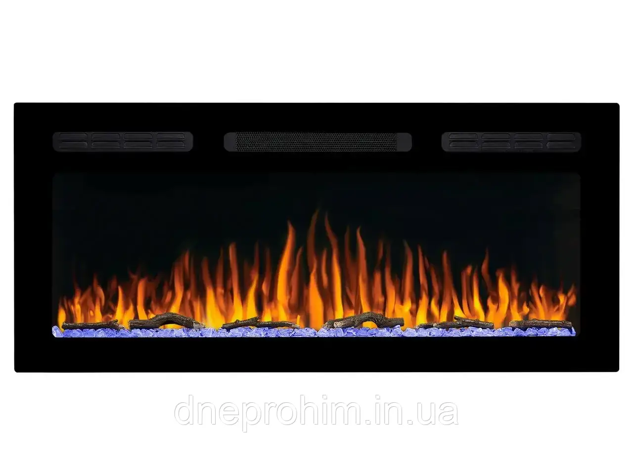 Електрокамін настінний/вбудований ArtiFlame AF40WR з обігріванням і звуком горіння вогню, фото 1