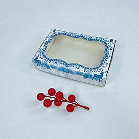 Коробка для подарунка, 150*100*30 мм, з вікном, "Північне сяйво"