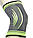Компресійний наколінник MadMax MFA-284 3D Compressive knee support Dark grey/Neon green (1шт.) L, фото 6
