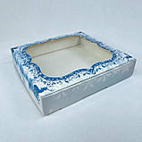 Коробка для пряника, 150*150*30 мм, з вікном, "Північне сяйво", фото 4