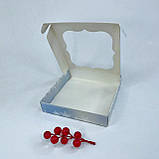 Коробка для пряника, 150*150*30 мм, з вікном, "Північне сяйво", фото 2