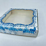 Коробка для пряника, 150*150*30 мм, з вікном, "Північне сяйво", фото 3