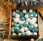 Набір новорічних кульок Slipo Блиск М'ятний 40 одиниць (Блиск мятн.)