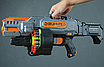 Іграшковий автомат для дитячих ігор у наборі великий барабан акумулятор 40 м'яких патронів з присосками та без, фото 6