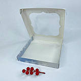 Коробка для подарунка, 200*200*30 мм, з вікном, "Северне сяйво", фото 2