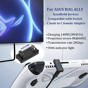 USB-C Адаптер для Зарядки - Конектор під Кутом 90 Градусів, фото 4