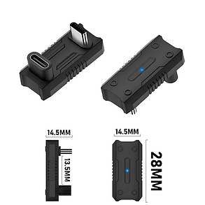 USB-C Адаптер для Зарядки - Конектор під Кутом 90 Градусів, фото 3