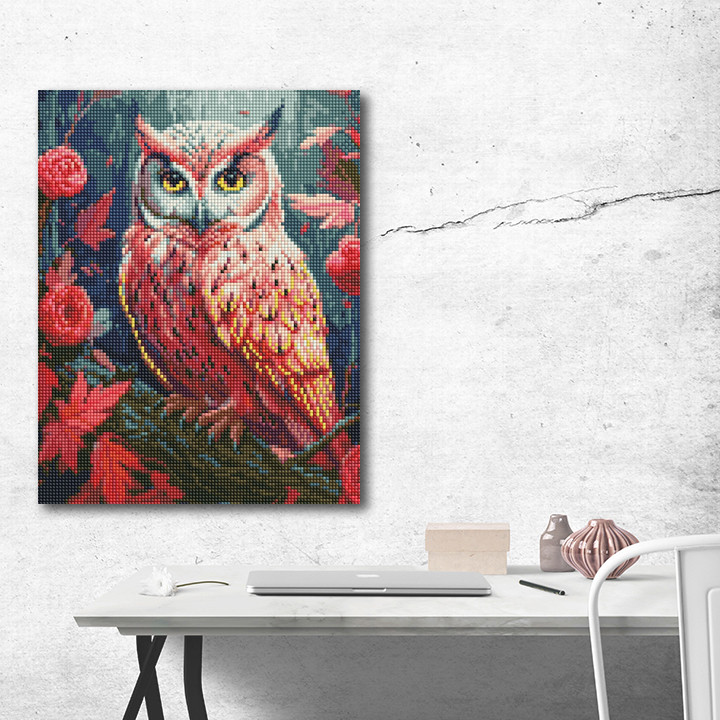 Алмазна мозайка 30*40 "Краскова сова" No7875, Ідейка - купити інтернет ...