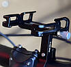 Тримач для телефону на велосипед на кермо GUB P 10 алюмінієвий чорний, фото 2