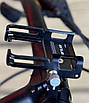 Тримач для телефону на велосипед на кермо GUB P 10 алюмінієвий чорний, фото 4