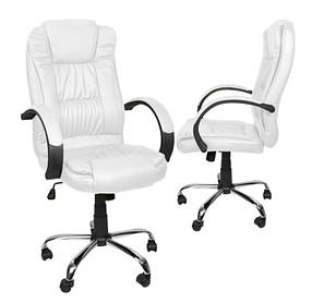 Крісло комп'ютерне, офісне  з екошкіри  Польща (23240) (White) ORIG96