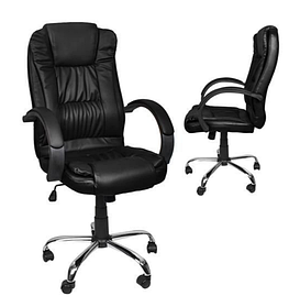 Крісло комп'ютерне, офісне з екошкіри MALATEC (Black) Польща ORIG98