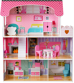 Дерев'яний ляльковий будинок з LED підсвічуванням (3893) ORIG99