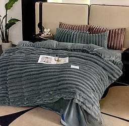 Велюрова постільна білизна ColorFulHome євро комплект