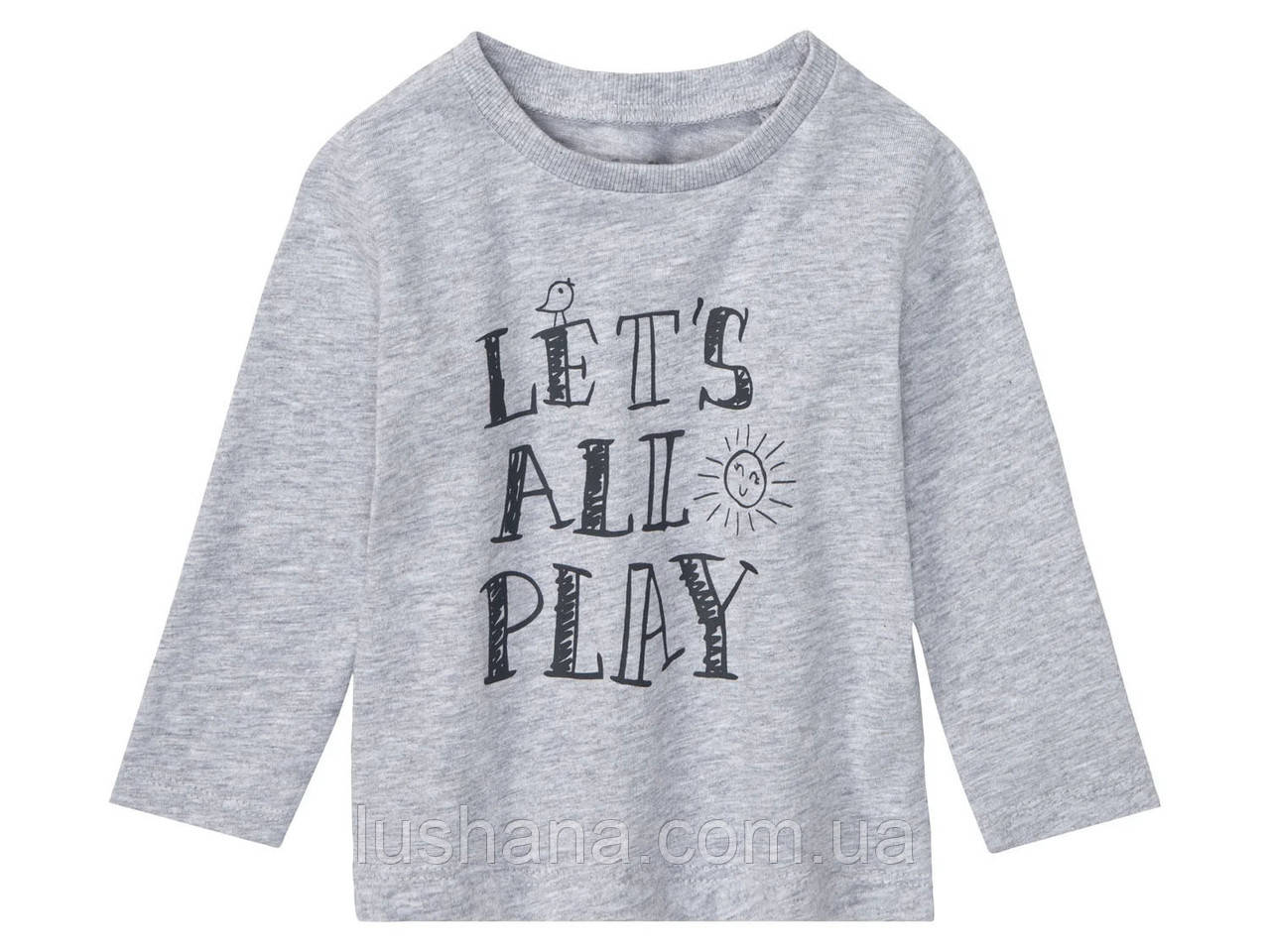 Кофта реглан лонгслів Lupilu на хлопчика / р.74-80 - 6-12 місяців, фото 1