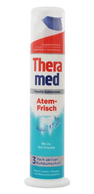Зубна паста з дозатором THERAMED ATEM FRISCH, 100 мл., фото 1