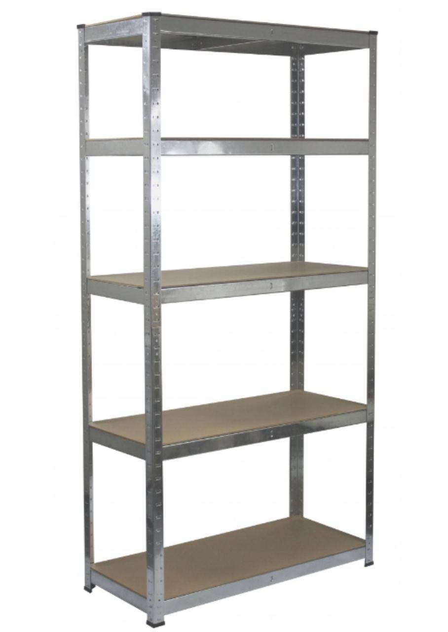 Стелаж металевий 150x70x30  5 полиць (сірий), фото 1