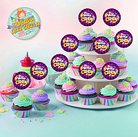 Топпери "Віллі Вонка. Чарлі та шоколадна фабрика" (10 шт/уп) для кексів, мафінів, капкейків