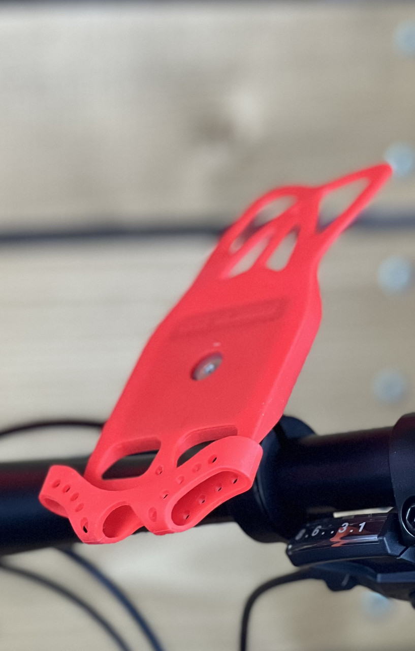 Тримач гаджета на кермо велосипеда GUB P8 силіконовий з алюмінієвою основою, фото 1