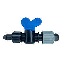 Мінікран метелик з гумкою без підтиску для крапельної стрічки, SantehPlast