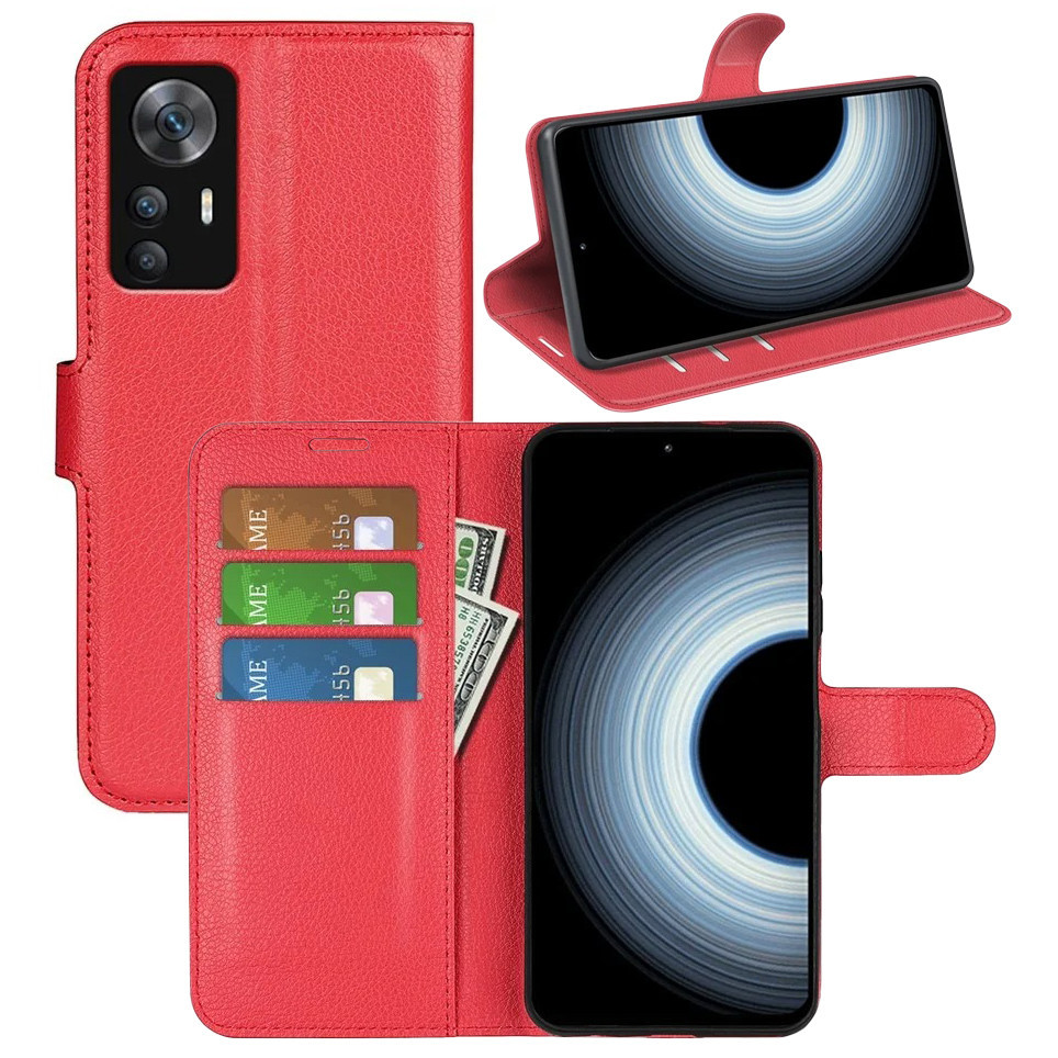 Чохол-книжка Litchie Wallet для Xiaomi 12T / 12T Pro Red, фото 1