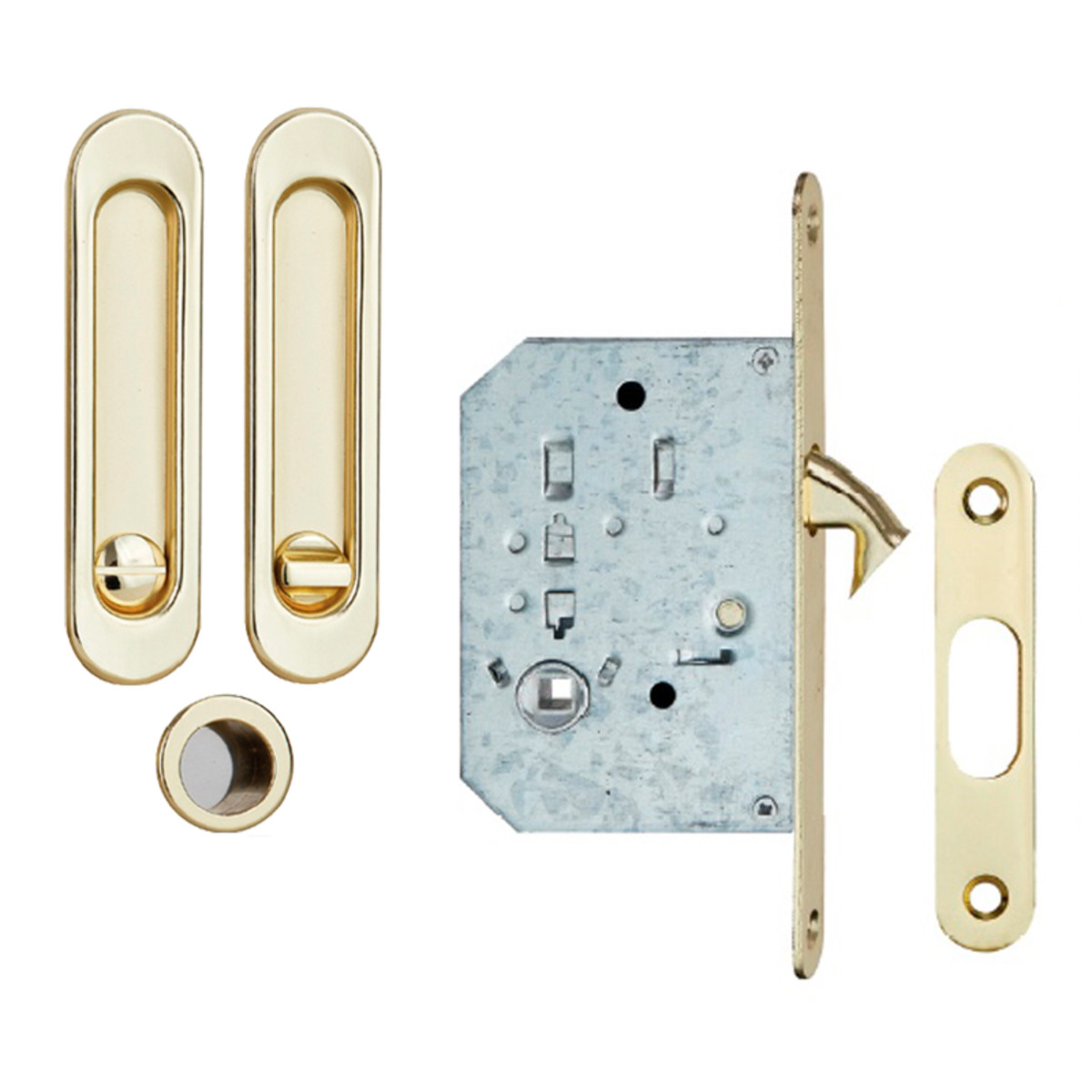 Ручки для розсувних дверей із фіксацією Siba 223 PB