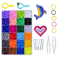 Термомозаика для детей набор цветных бусин термомозаики от 4 лет 5 мм 2400 шт
