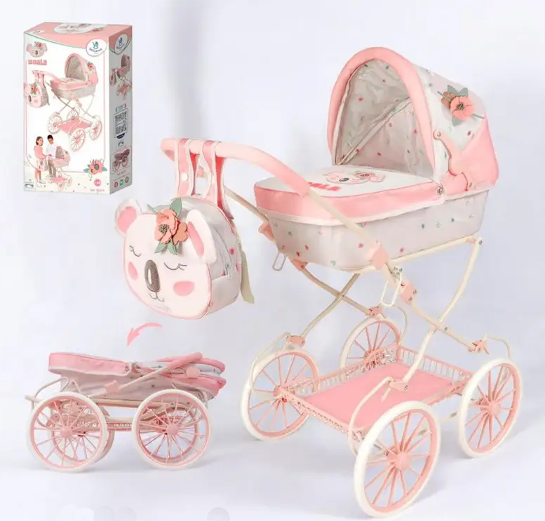 Коляска класична для ляльок DeCuevas Koala, з сумкою, 81*42*80 см, 80079, фото 1