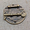 Замок накладний литий, під старовину.44х44мм., фото 6