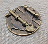 Замок накладний литий, під старовину.44х44мм., фото 9