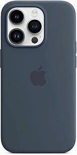 Оригінальний чохол Apple Silicone Case MagSafe Storm Blue для iPhone 14 Pro MPTF3ZM/A
