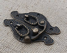 Замок накидний з гачком 60х40мм, фото 4