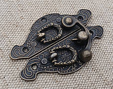 Замок накидний з гачком 60х40мм, фото 2