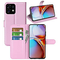 Чохол-книжка Litchie Wallet для Motorola Edge 40 Pro Light Pink
