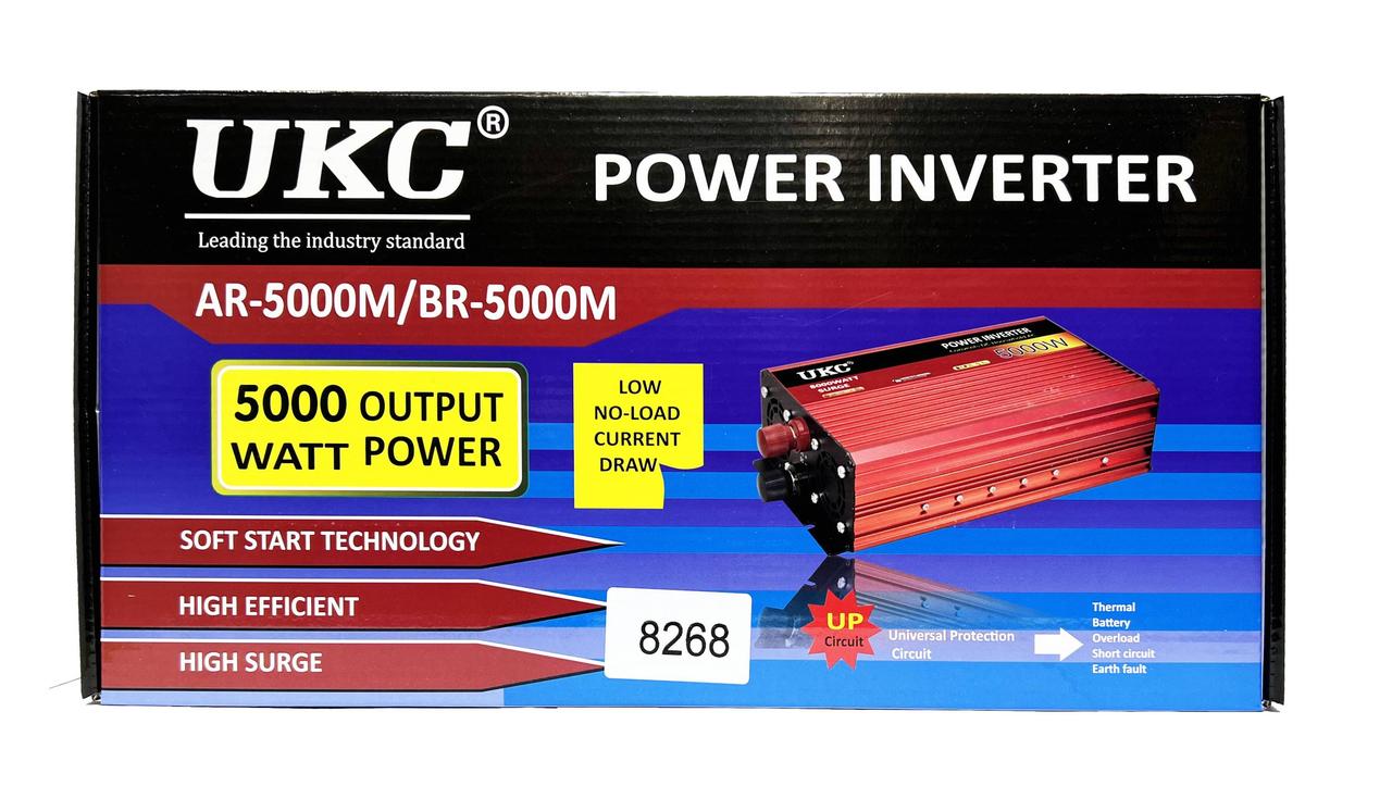 Перетворювач інвертер AC/DC 5000Вт 12В UKC SI-A2-AR5000W 5шт