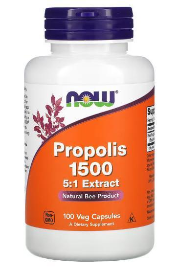 Харчова добавка NOW Foods Propolis 1500 5-1 Extract 100 капсул