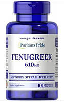 Пажитник Puritan's Pride Fenugreek 610 mg 100 капсул