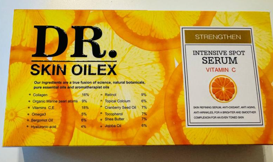 Dr. Skin Oilex. Інтенсивна точкова сироватка з вітаміном С. Єгипет Оригінал (5 ампул), фото 1