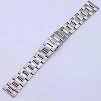 Браслет / ремешок для классических и СМАРТ часов. Цвет СЕРЕБРА. Ш. 20 мм