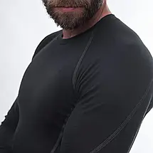 Чоловіча термофутболка з довгим рукавом Sensor Merino Active LS, M (Black), фото 5