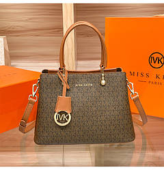 Жіноча шкіряна коричнева сумка