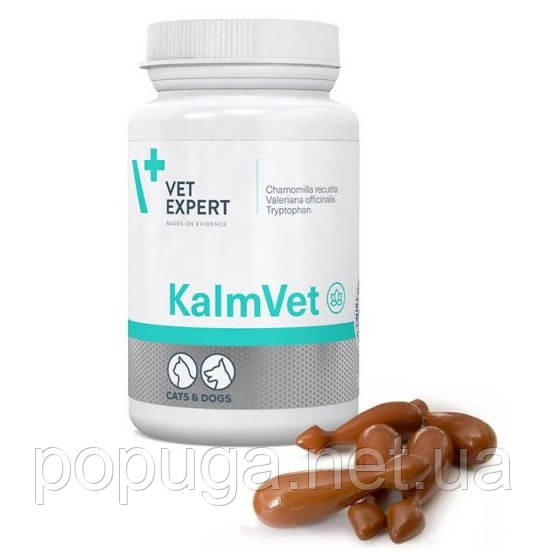 Vet Expert KalmVet заспокійливий препарат для собак та котів, 60шт, фото 1