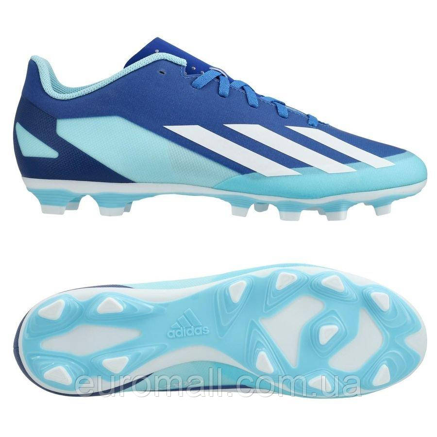 Бутси Adidas X CRAZYFAST.4 FG GY7431, Синій, Розмір (EU) — 44