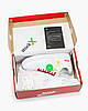 Кросівки Nike Air Force 1 x Supreme Low White / Найк Аїр Форс 1 Суприм Низькі Білі з Червоним, фото 7
