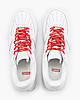 Кросівки Nike Air Force 1 x Supreme Low White / Найк Аїр Форс 1 Суприм Низькі Білі з Червоним, фото 8