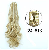 Шиньйон на крабі хвилястий хвіст блонд (SHKR-W24/613)