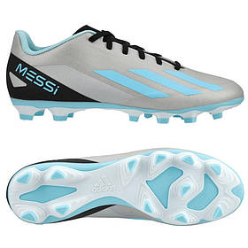 Бутси Adidas X CRAZYFAST Messi.4 FxG IE4072, Срібло, Розмір (EU) — 44