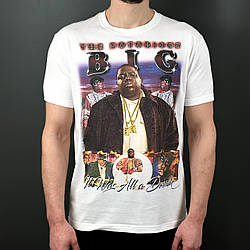 Футболка з принтом Notorious Big M Білий