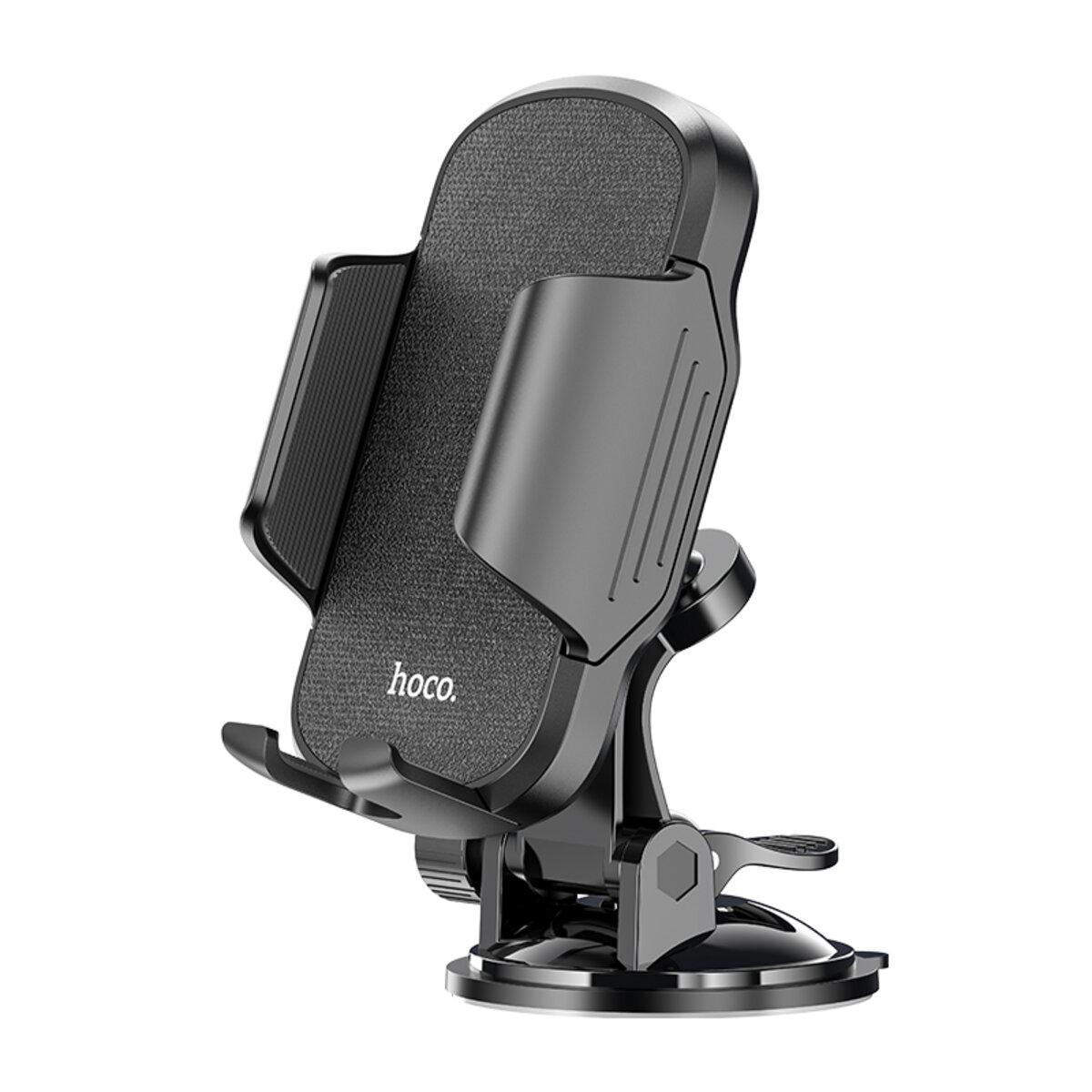 Автотримач для телефона HOCO CA82 Just fast suction cup car holder Black